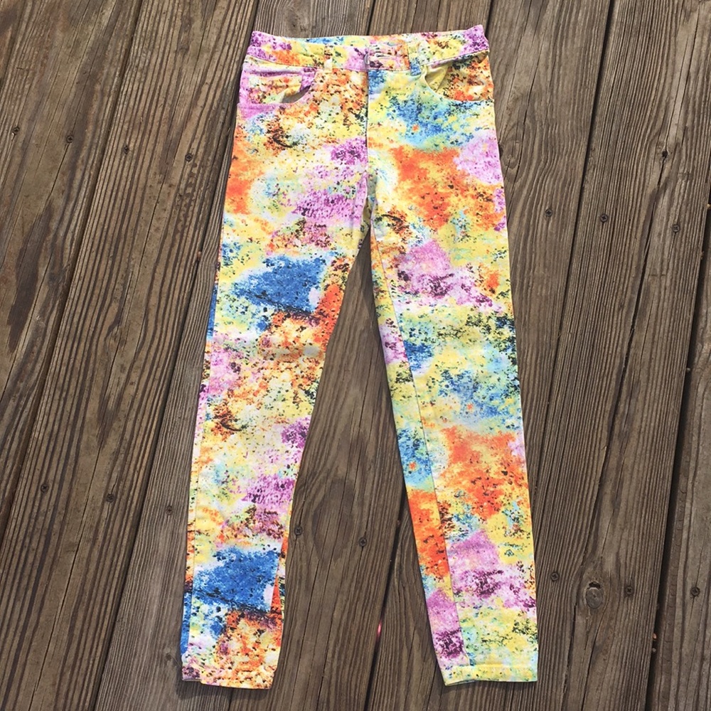 D signed-multi colored skinny jeans